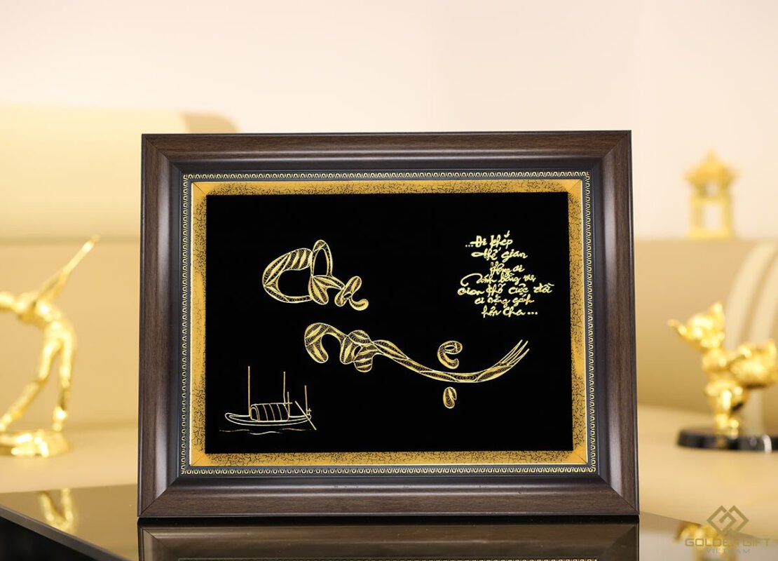 Tranh thư pháp chữ Cha Mẹ
