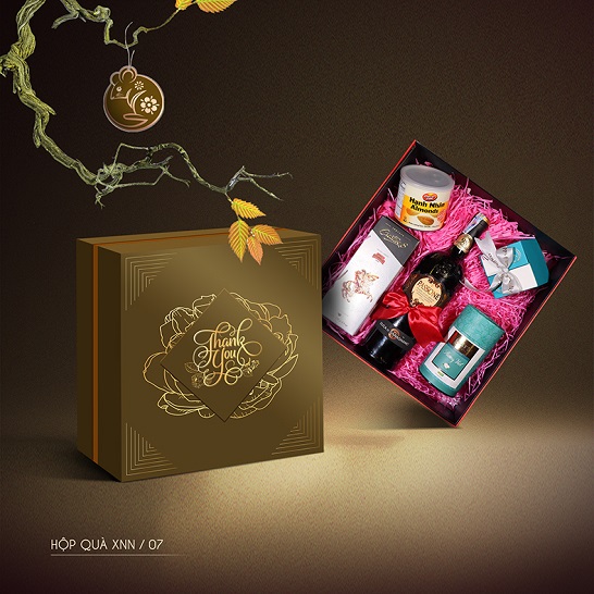 Mẫu hộp quà tết “Xuân như ngọc 07”