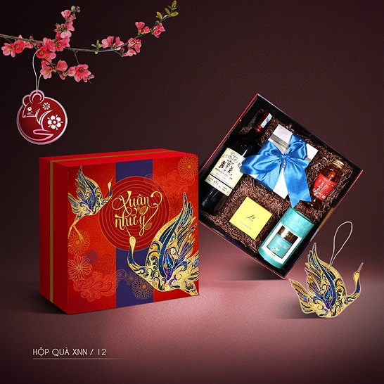 Mẫu hộp quà Tết Xuân Như Ngọc 12