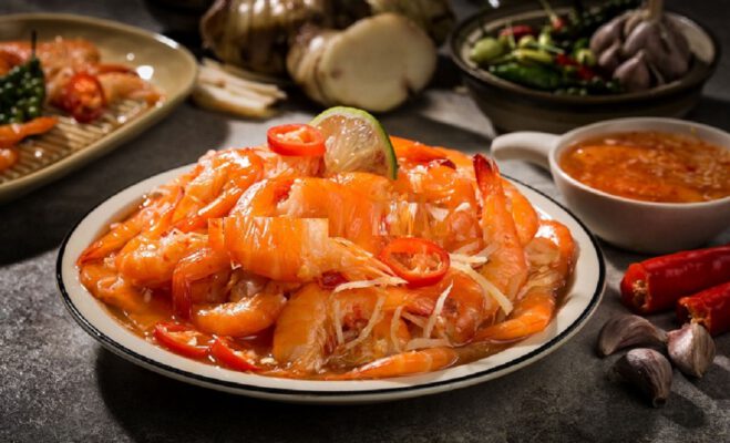 Tôm chua là đặc sản truyền thống của ẩm thực ngày Tết xứ Huế